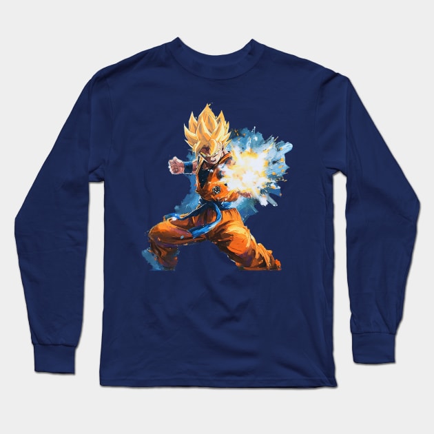 super sayian Long Sleeve T-Shirt by pokermoment